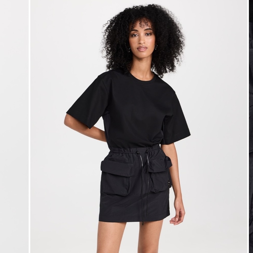 $648 Juun.J Cubic Pocket‎ Mini Jersey Dress Size 36 USA 4